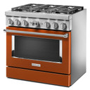 KitchenAid® 36'' Smart Commercial-Style Dual Fuel Range with 6 Burners KFDC506JSC
