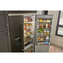 Kitchenaid® 29.4 Cu. Ft. 48" Built-In Side-by-Side Refrigerator with Ice and Water Dispenser KBSD708MBS
