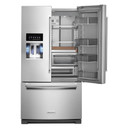 Kitchenaid® 26.8 Cu. Ft. Standard-Depth French Door Refrigerator with Exterior Ice and Water Dispenser KRFF577KPS