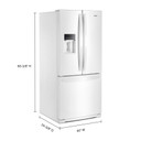 Whirlpool® 30-inch Wide French Door Refrigerator - 20 cu. ft. WRF560SEHW Whirlpool® 30-inch Wide French Door Refrigerator - 20 cu. ft. WRF560SEHW