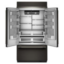 Kitchenaid® 24.2 Cu. Ft. 42" Built-In French Door Bottom Mount Refrigerator with Platinum Interior KBFN542SBE
