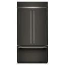 Kitchenaid® 24.2 Cu. Ft. 42" Built-In French Door Bottom Mount Refrigerator with Platinum Interior KBFN542SBE