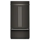 Kitchenaid® 24.2 Cu. Ft. 42" Built-In French Door Bottom Mount Refrigerator with Platinum Interior KBFN542SBE