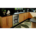 Kitchenaid® 24" Undercounter Wine Cellar with Full-Extension Metal-Front Racks KUWL324SSB