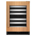 Kitchenaid® 24" Undercounter Wine Cellar with Full-Extension Wood-Front Racks KUWR324SPA