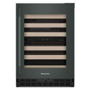 Kitchenaid® 24" Undercounter Wine Cellar with Full-Extension Wood-Front Racks KUWR524SJP