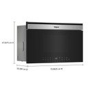 Whirlpool® 1.1 cu. ft. Built-In Smart Multifunctional Microwave Oven with Air Fry - 900 watts YWMBT7030SZ