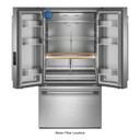 Kitchenaid® 31 cu. ft. French Door Refrigerator with Interior Water and Ice KRFF336SPS