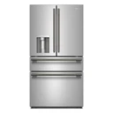 Kitchenaid® 29 cu. ft. French Door Refrigerator with Exterior Water and Ice and FreshChill™ Full-Width Refrigerated Drawer KRMF436SPS