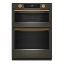 Kitchenaid® 30-inch Smart Electric Combo Wall Oven with Assisted Cooking Modes - Black Ore KOEC730SBE
