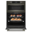Kitchenaid® 30-inch Smart Electric Combo Wall Oven with Assisted Cooking Modes - Black Ore KOEC730SBE