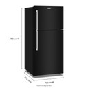 Maytag® 30-Inch Wide Top-Freezer Refrigerator with Garage Mode - 19 Cu. Ft. MRTX5119SB