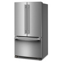 Kitchenaid® 25 Cu. Ft. 36-Inch Standard-Depth French Door Refrigerator with Internal Water Dispenser KRFF136SPS