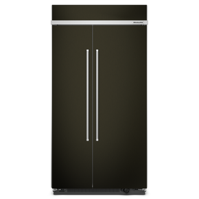 Kitchenaid® 25.5 Cu Ft. 42 Built-In Side-by-Side Refrigerator with PrintShield™ Finish KBSN702MBS