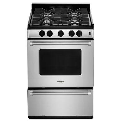 Whirlpool® 24-inch Freestanding Gas Range with Sealed Burners WFG500M4HS