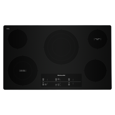 Kitchenaid® 36" Electric Cooktop with 5 Elements and Touch-Activated Controls KCES956KSS