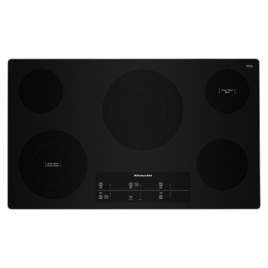 Kitchenaid® 36" Electric Cooktop with 5 Elements and Touch-Activated Controls KCES956KSS