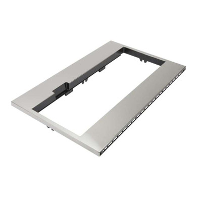 Built-In Low Profile Microwave Standard Trim Kit with Pocket Handle, Stainless Steel W11451313