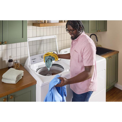 4.8 - 4.9 Cu. Ft. I.E.C. Whirlpool® Top Load Washer with 2-in-1 Removable Agitator. WTW4107SW