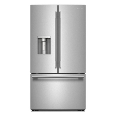 Kitchenaid® 30 cu. ft. French Door Refrigerator with Exterior Water and Ice KRFF436SPS