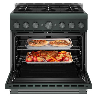 KitchenAid® 36-Inch 6 Burner Commercial-Style Gas Range with No Preheat Air Fry Mode KFGS936SJP