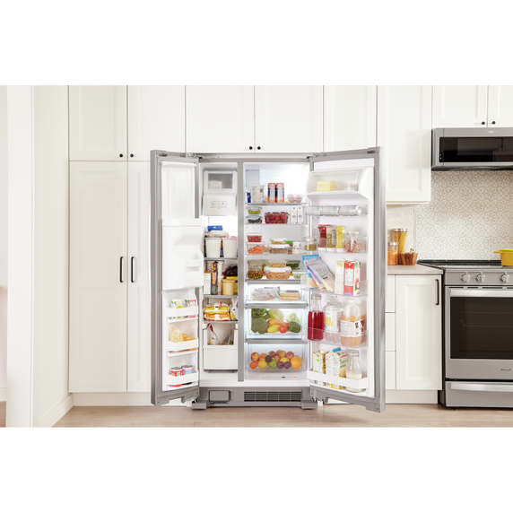 Whirlpool® 33-inch Wide Side-by-Side Refrigerator - 22 cu. ft. WRS312SNHM