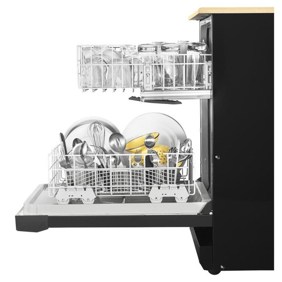 Whirlpool® Heavy-Duty Dishwasher with 1-Hour Wash Cycle WDP370PAHB Whirlpool® Heavy-Duty Dishwasher with 1-Hour Wash Cycle WDP370PAHB