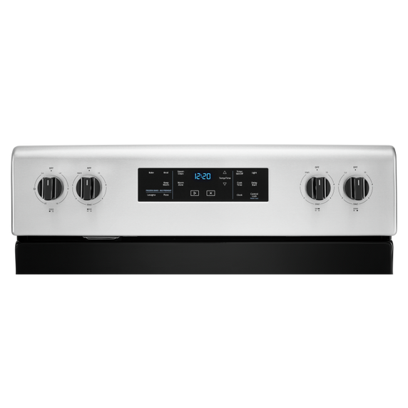 5.3 cu. ft. Whirlpool® electric range with Frozen Bake™ technology. YWFE505W0JZ