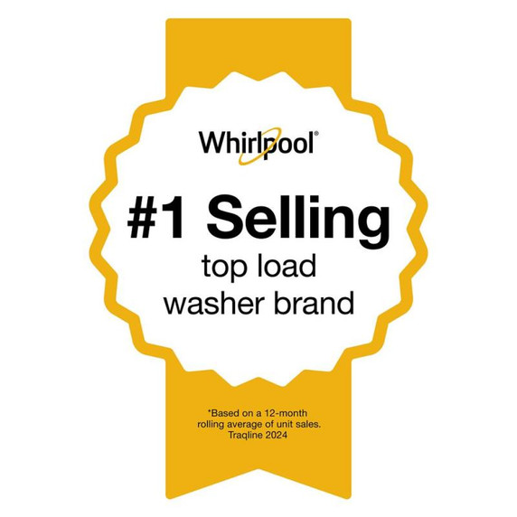 6.0-6.1 Cu. Ft. I.E.C. Whirlpool® Top Load Washer with Removable Agitator WTW6157PB