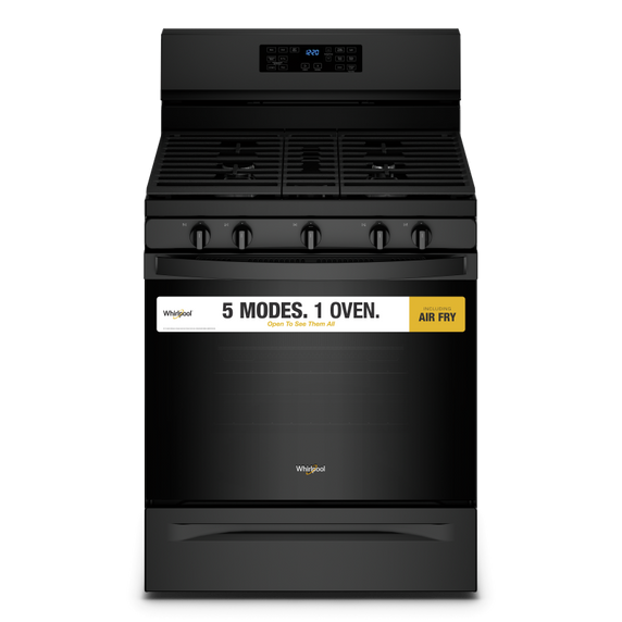 5.0 Cu. Ft. Whirlpool® Gas 5-in-1 Air Fry Oven WFG550S0LB