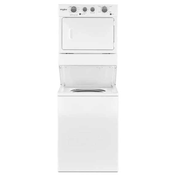 Whirlpool® 4.0 cu.ft I.E.C. Electric Stacked Laundry Center 9 Wash cycles and AutoDry™ YWET4027HW