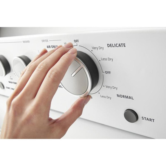 Whirlpool® 4.0 cu.ft I.E.C. Gas Stacked Laundry Center 9 Wash cycles and AutoDry™ WGT4027HW