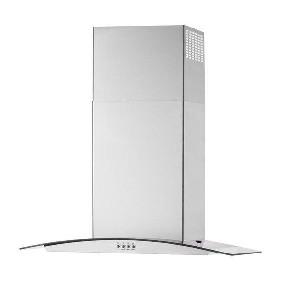 Whirlpool® 30" Curved Glass Wall Mount Range Hood WVW51UC0LS