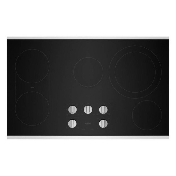 Maytag® 36-Inch Electric Cooktop with Reversible Grill and Griddle MEC8836HS