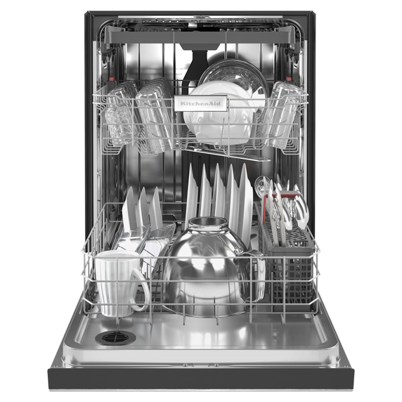 Kitchenaid® 39 dBA Dishwasher in PrintShield™ Finish with Third Level Utensil Rack KDFE204KPS