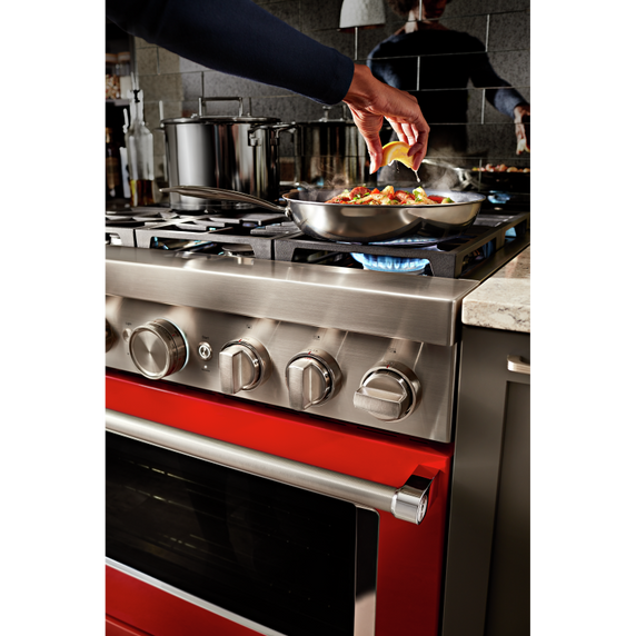 KitchenAid® 36'' Smart Commercial-Style Dual Fuel Range with 6 Burners KFDC506JPA