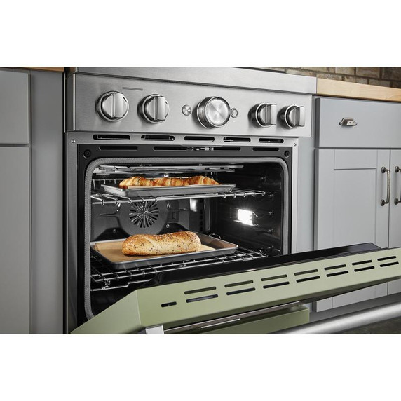 KitchenAid® 30'' Smart Commercial-Style Dual Fuel Range with 4 Burners KFDC500JAV