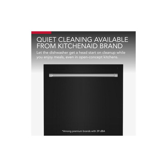 Kitchenaid® 39 dBA Dishwasher with Third Level Utensil Rack KDTE204KBL Kitchenaid® 39 dBA Dishwasher with Third Level Utensil Rack KDTE204KBL