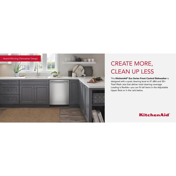 Kitchenaid® 47 dBA Two-Rack Dishwasher in PrintShield™ Finish with ProWash™ Cycle KDFE104KPS Kitchenaid® 47 dBA Two-Rack Dishwasher in PrintShield™ Finish with ProWash™ Cycle KDFE104KPS