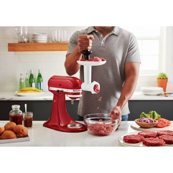 Kitchenaid® Food Grinder + Fresh Prep Slicer/Shredder Attachment Bundle KSM2VSGA