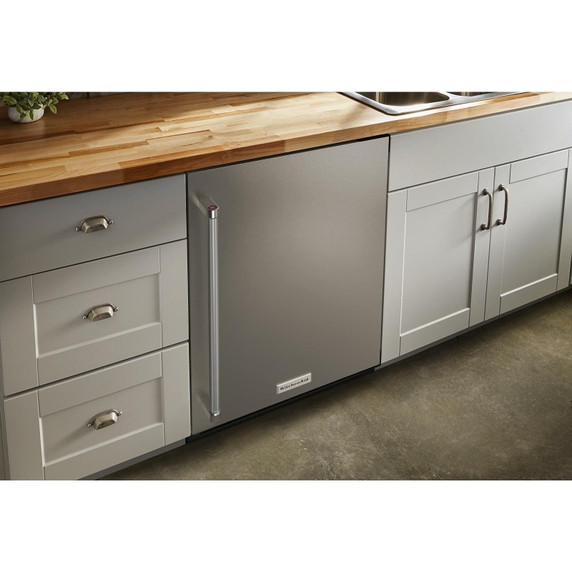 Kitchenaid® 24" Undercounter Refrigerator with Stainless Steel Door KURR114KSB