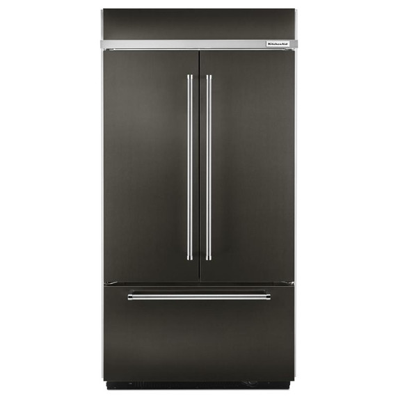 Kitchenaid® 24.2 Cu. Ft. 42" Width Built-In Stainless French Door Refrigerator with Platinum Interior Design KBFN502EBS Kitchenaid® 24.2 Cu. Ft. 42" Width Built-In Stainless French Door Refrigerator with Platinum Interior Design KBFN502EBS