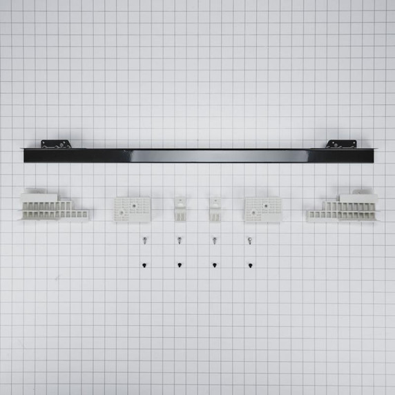 30" Wall Range Flush Installation Trim Kit, Black W10752688