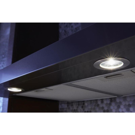 Whirlpool® 36" Contemporary Black  Stainless Wall Mount Range Hood WVW53UC6HV