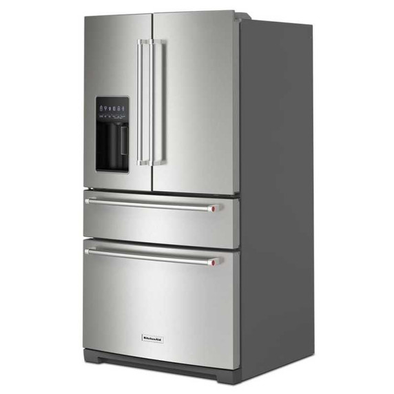 Kitchenaid® 26.2 Cu. Ft. Multi-Door French Door Refrigerator with Platinum Interior KRMF536RPS