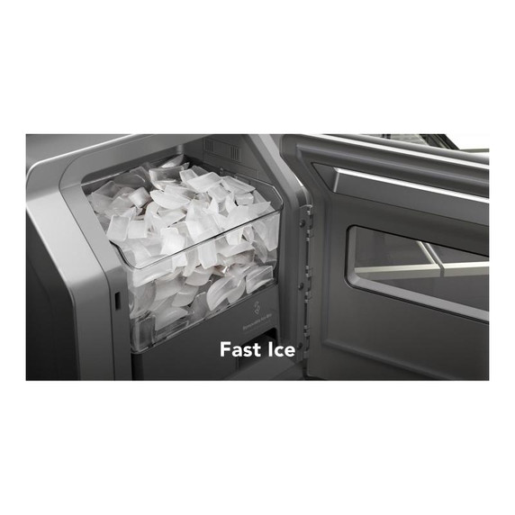 Kitchenaid® 26.2 Cu. Ft. Multi-Door French Door Refrigerator with Platinum Interior KRMF536RPS