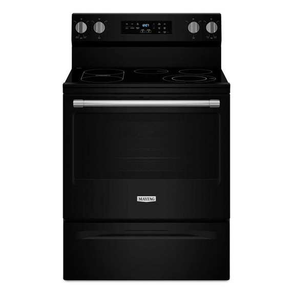 Maytag® 30-Inch Convection Electric Range With No Preheat Air Fry and Air Baking - 5.3 Cu. Ft. YMFES6030RB