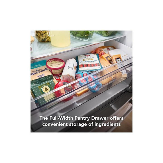 Kitchenaid® 20 cu. ft. 36-Inch Width Counter-Depth French Door Refrigerator with Interior Dispense KRFC136RPS