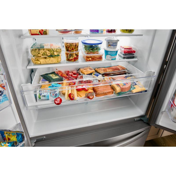Whirlpool® 36-Inch Wide French Door Bottom Mount Refrigerator - 25 cu. ft. WRFF3436RW