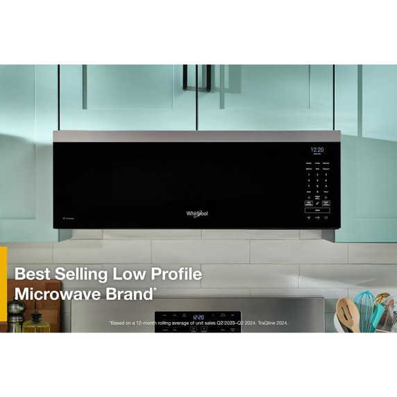 Whirlpool® 1.1 cu. ft. Smart Low Profile Microwave Hood Combination with 450 CRM 4-Speed Venting YWMML5530RW Whirlpool® 1.1 cu. ft. Smart Low Profile Microwave Hood Combination with 450 CRM 4-Speed Venting YWMML5530RW